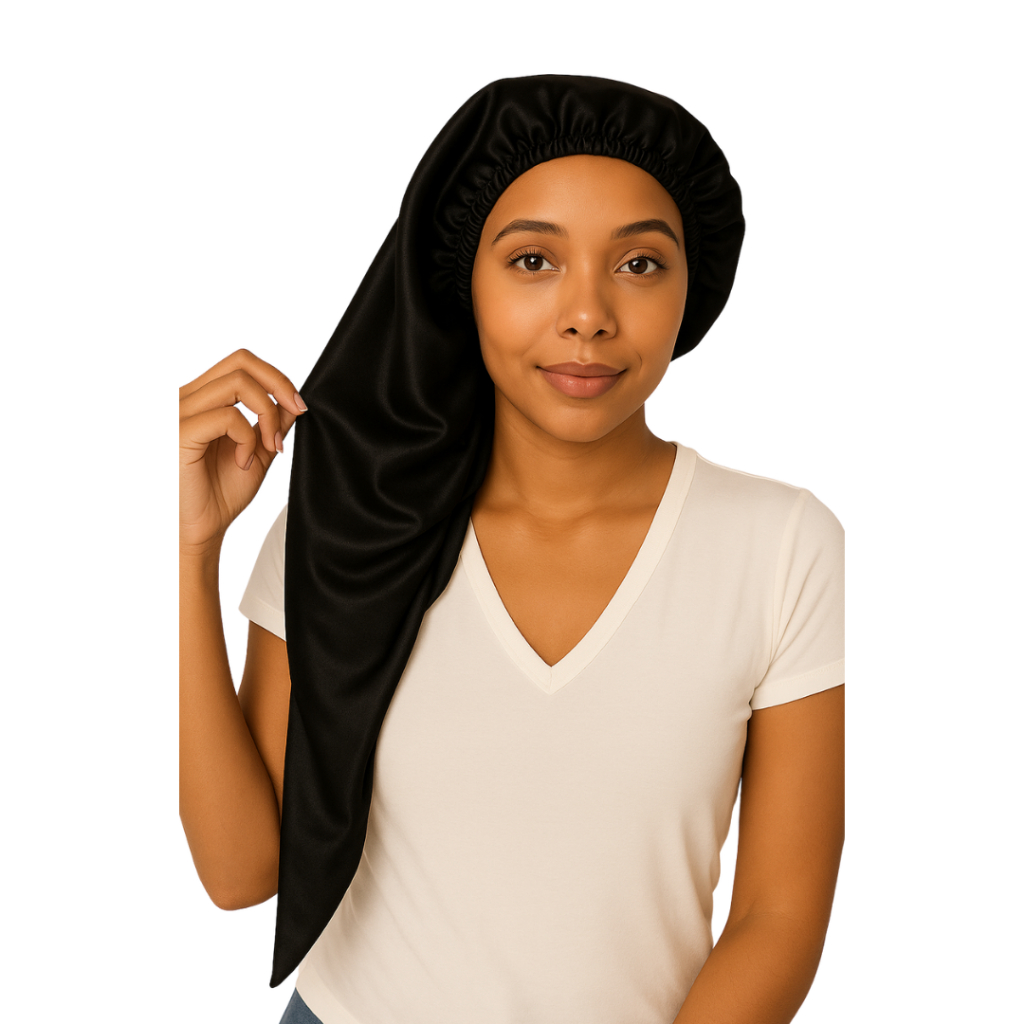 touca de cetim toca de cetim touca gigante touca  cacheada touca box dread trancas