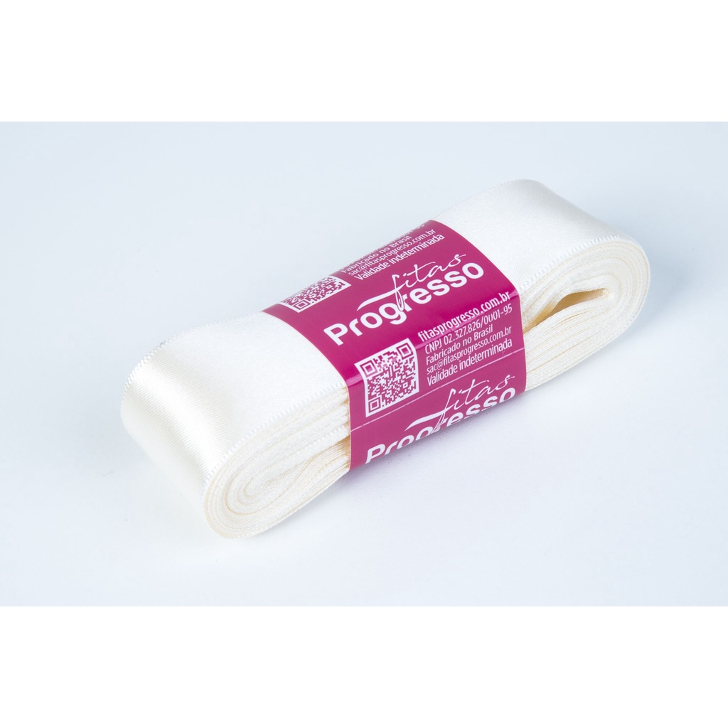 Fita de Cetim Champagne Cor 311 – 01 unidade – Progresso – Kafe Embalagens