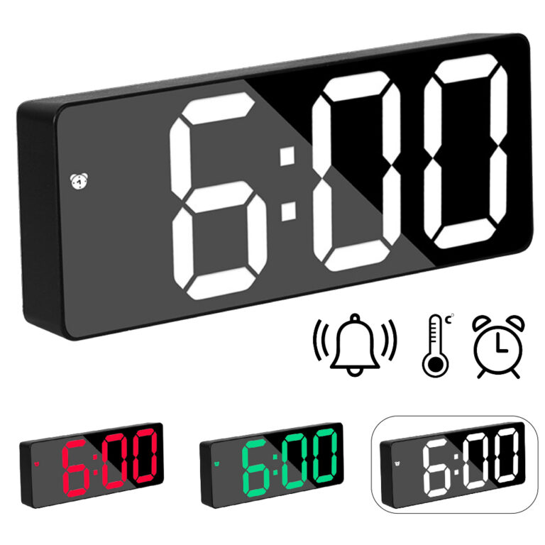 Relógio de Mesa Digital Full Led Inteligente Com 