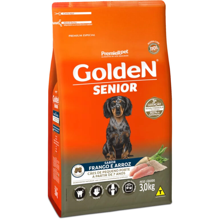 Ração Golden Fórmula Cães Adultos Sênior Mini