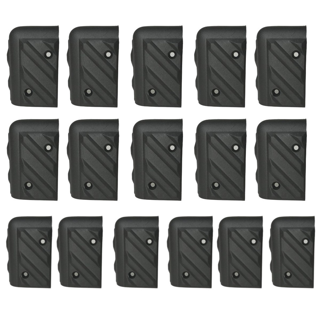 Kit 16 Cantoneira Plástica Grande Para Caixas Acústicas Arredondadas Com Acabamento Resistente Som P