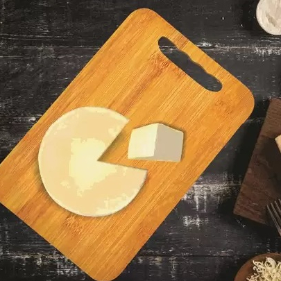 Tábua De Corte Legumes Carne MDF Casita, com dife