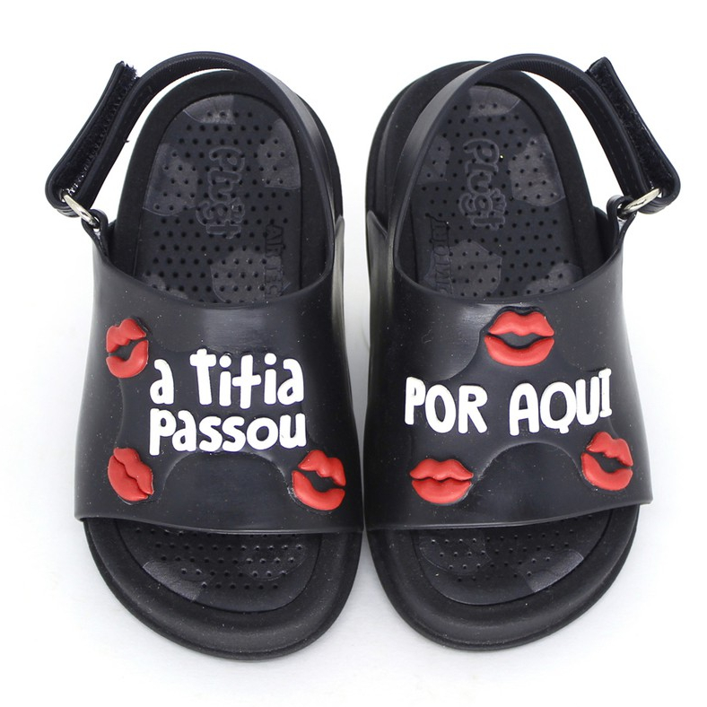 Sandália Infantil Menina Titia Dinda Madrinha Presente Primeiros Passos Confortável Macio Papete