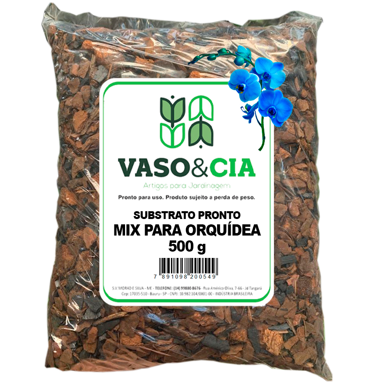 Substrato Orgânico Mix para Orquídeas – Com Casca de Pinus, Carvão e Outros – 500g a 5kg