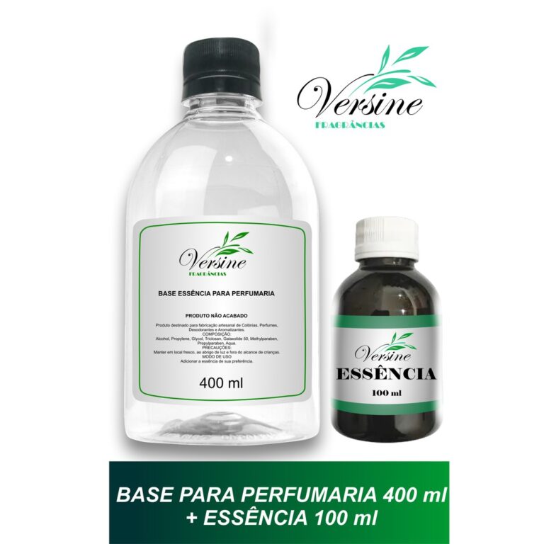 1 Base Pronta Aromatizador 400 Ml+ 1 Essência 100