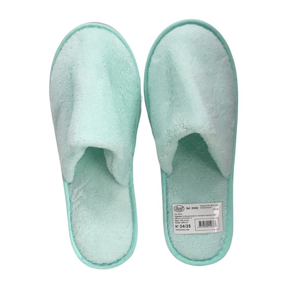Gasf Pantufa Feminina Pelúcia Lisa 2000 Chinelo De Quarto