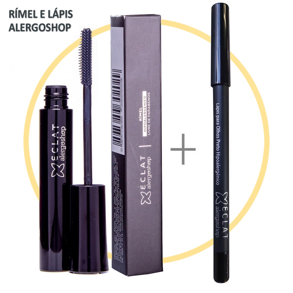 Rímel E Lapis Hipoalergênico Eclat Alergoshop Antialergico