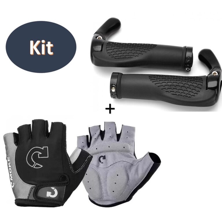 Kit Manopla Anatômica Confortável Bar End Bike B