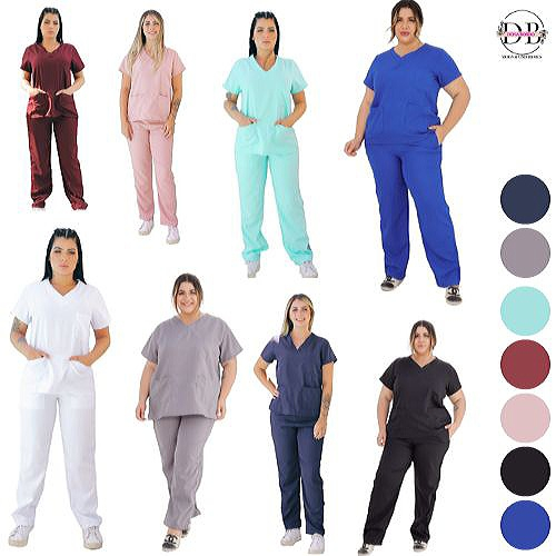 Pijama Cirúrgico Scrubs Não Amassa Seca Rápido 