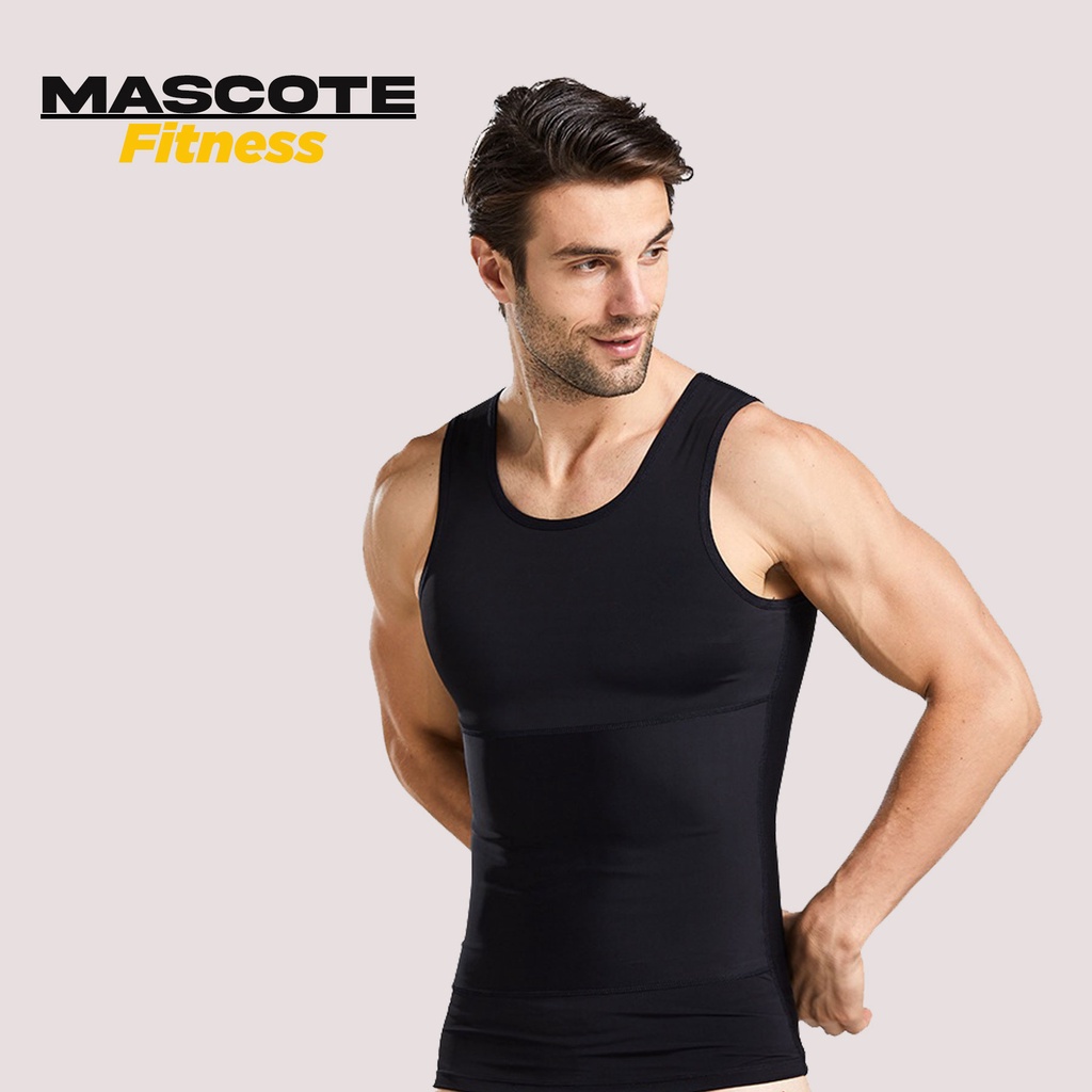 Cinta Modeladora Masculina Regata Compressão Diminui Barriga
