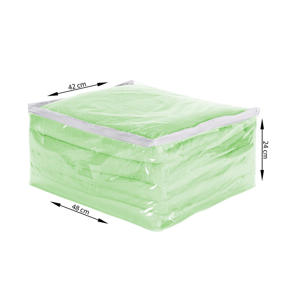 Kit 3 Saco Organizador Closet Edredon Cobertor Com Ziper