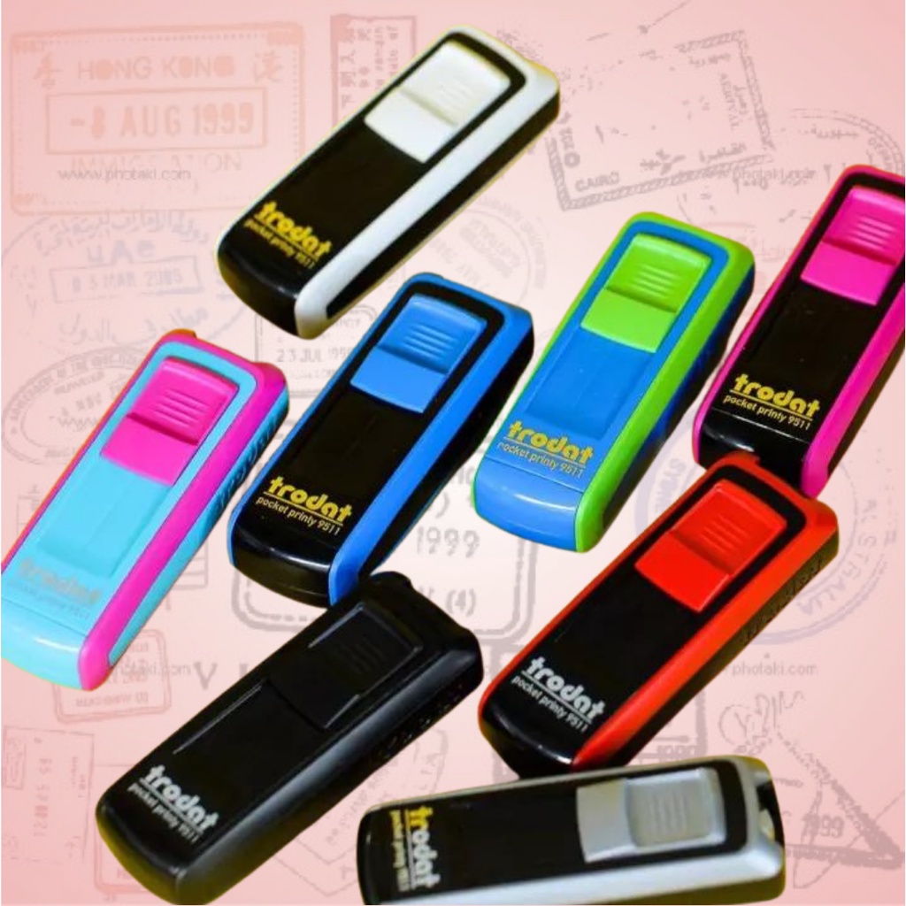 Carimbo POCKET de bolso Trodat 9511  – NOVAS CORES –