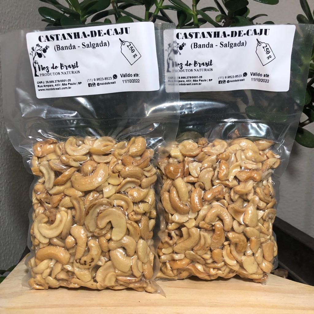 Castanha-de-Caju Torrada Banda Salgada – 500 g (Noz do Brasil)