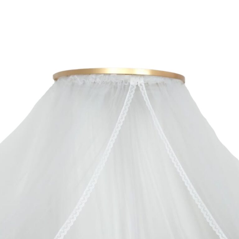 Dossel fino com mosquiteiro tule para berço