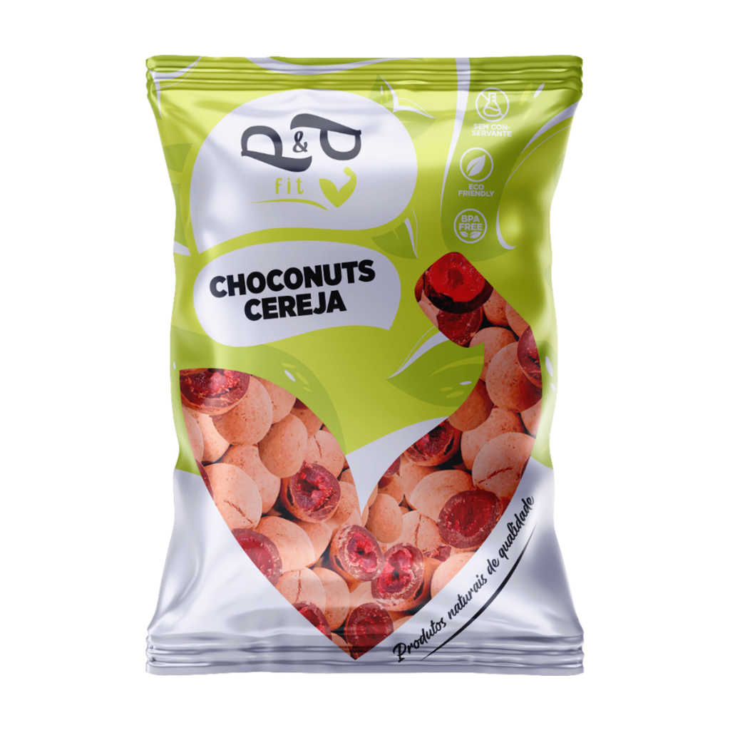 Choconuts PEP Cereja Chocolate 70% Drageado