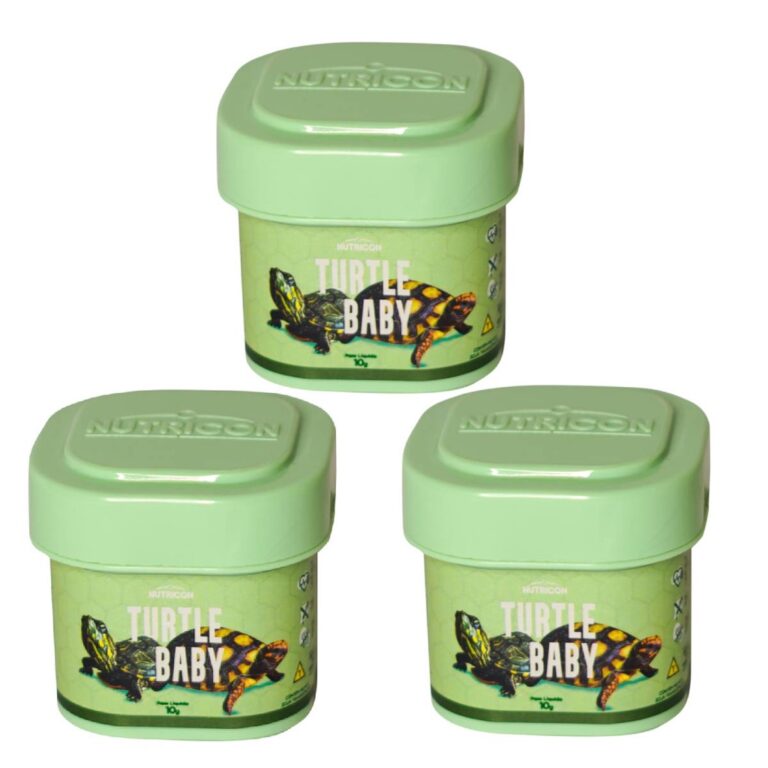 Ração Turtle baby Nutricon 3 unidades 10g tartar