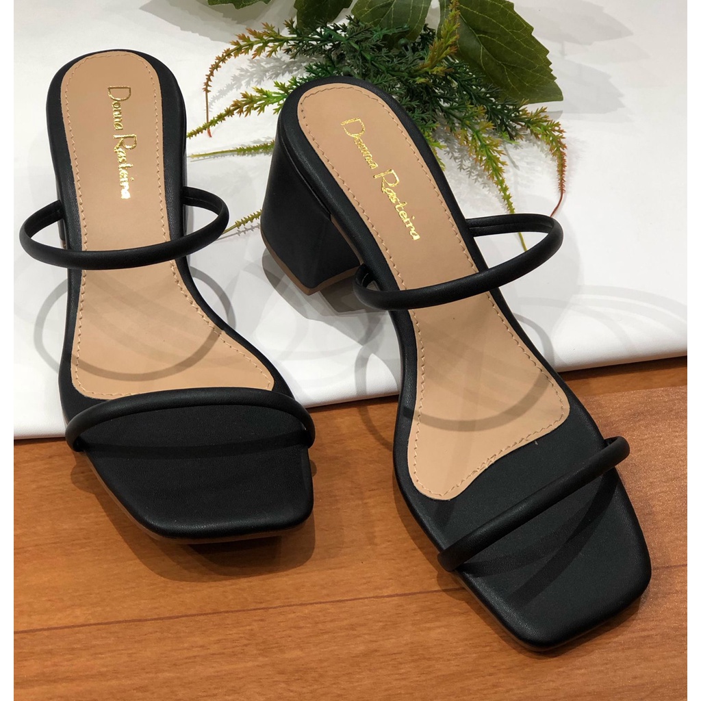 Salto Bloco – Sandália Feminina de Salto Bloco – Ref: 7006-0061