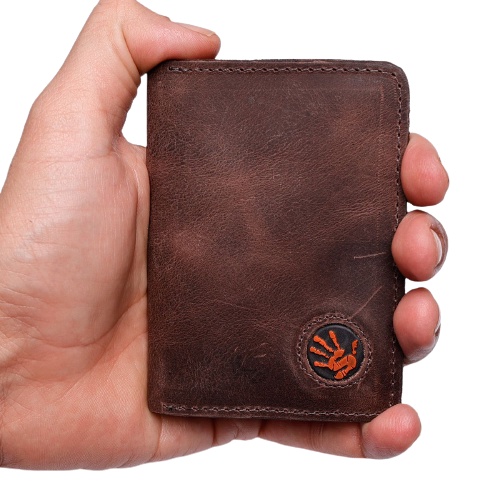 Carteira Porta Cartão Slim 100% Couro Envio imedi