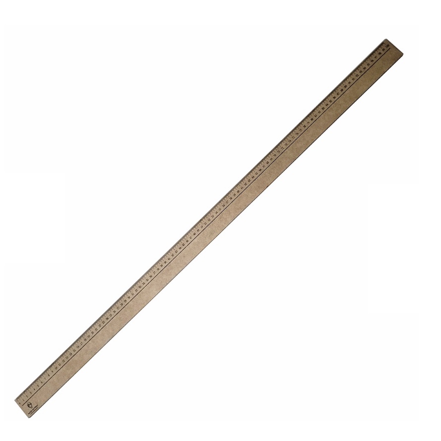 Régua 100 cm Madeira Modelagem Estilista Corte Costura