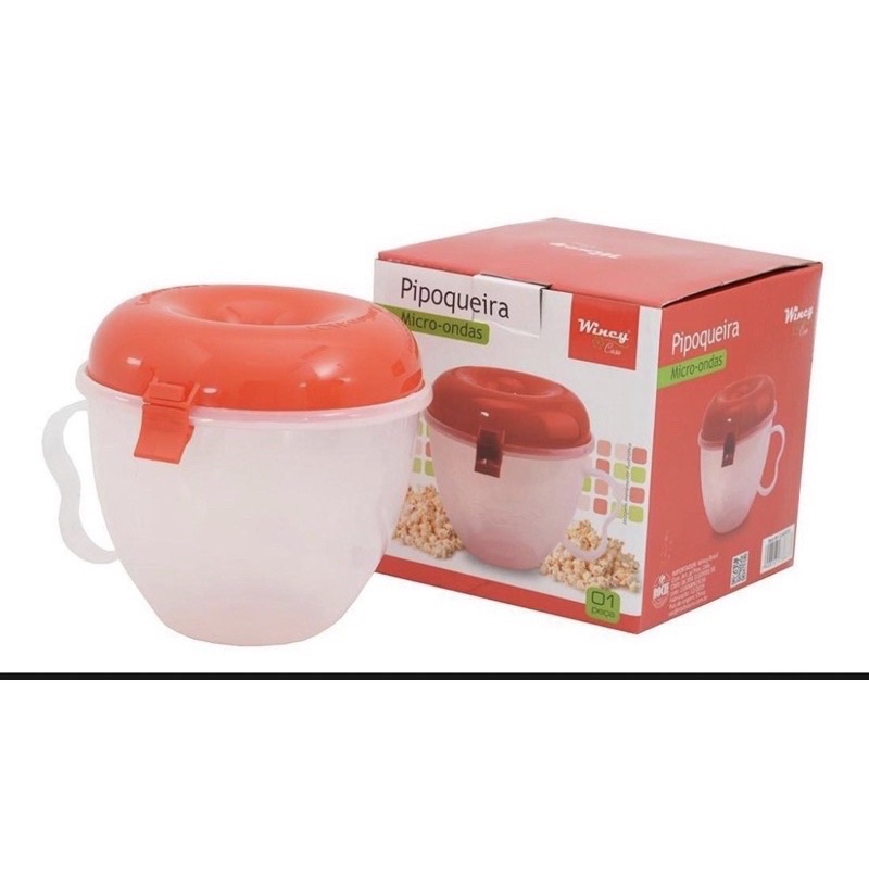 Balde De Pipoca Silicone Para Microondas Faz Pipoca Sem Óleo