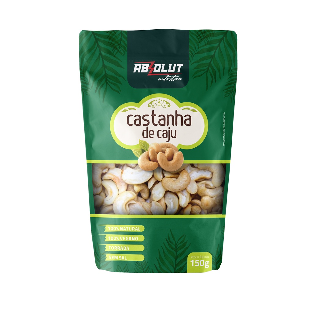 Castanha de Caju 150gr – Absolut Nutrition – Castanhas Nutritivas e Saborosas