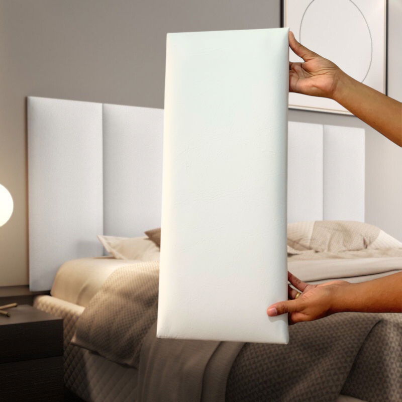 Cabeceira Modulada Estofada Placa Adesiva Box Casal 1,41x58cm
