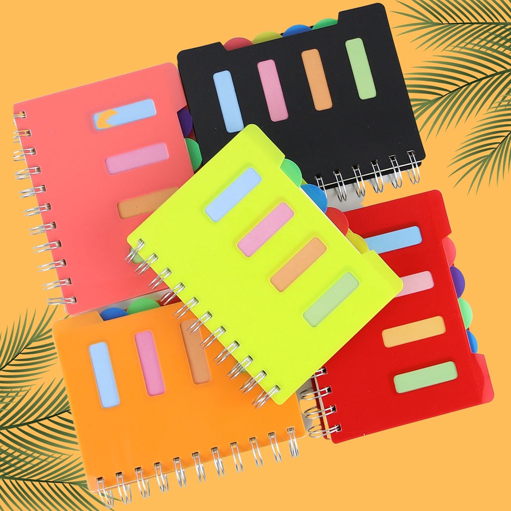 Bloco de anotações caderninho caderno bloco divisórias