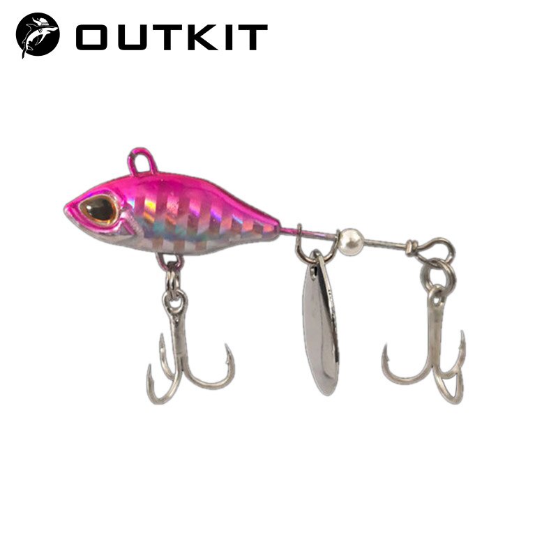 Tiro Longo Girando A Cauda VIB Vibração Isca Spinner Colher Iscas De Pesca Gabaritos Tractor Duro En