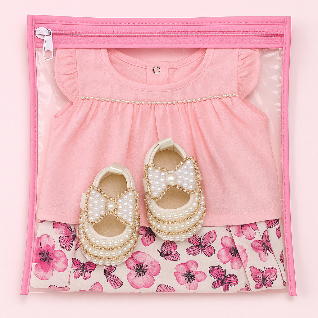 Kit 5/10 Saquinho Maternidade Multiuso Organizador Nécessaire Envelope Com Zíper