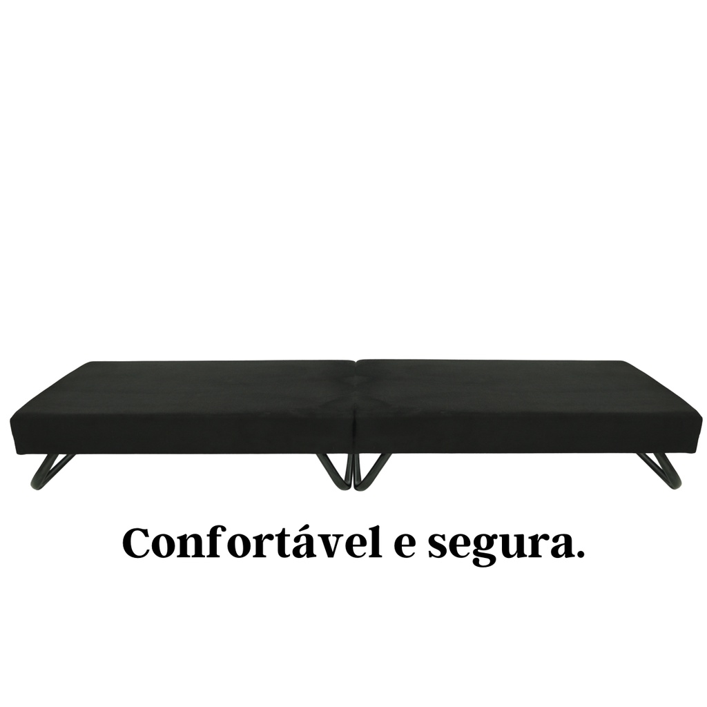 Cama Portátil Dobrável Solteiro Praia Varanda e Sala