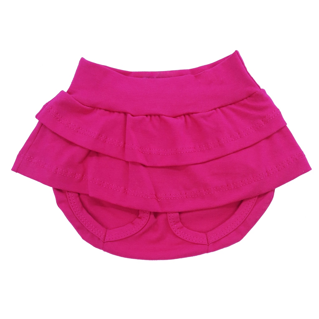 Shorts Tapa Saia de Bebê Menina shorts com Saia Elástico Liso Tamanhos do RN ao GG Diversas cores