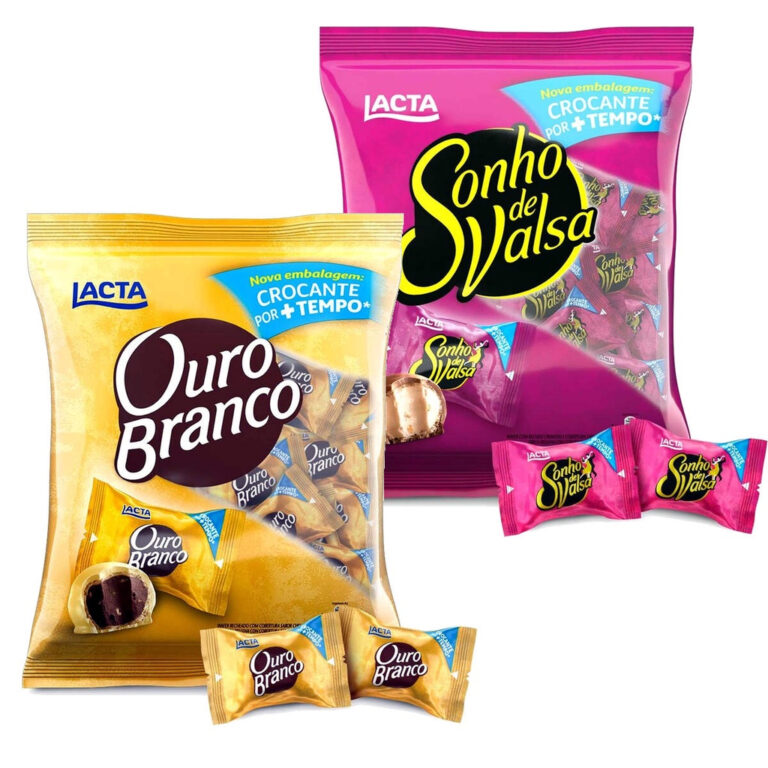 BomBom Pacote 1KG Ouro Branco ou Sonho de Valsa ou