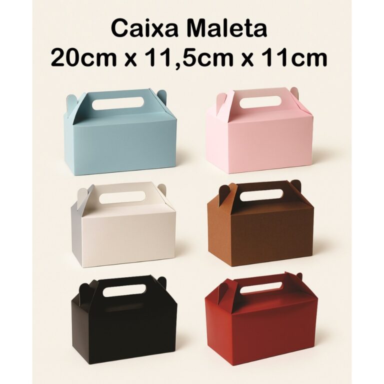 Caixa maleta kit escolar, lancheira de papel, pres