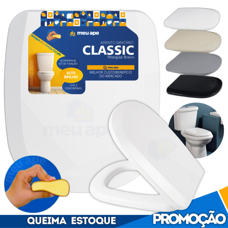Assento Sanitário Tampa Vaso Almofadado Classic Q