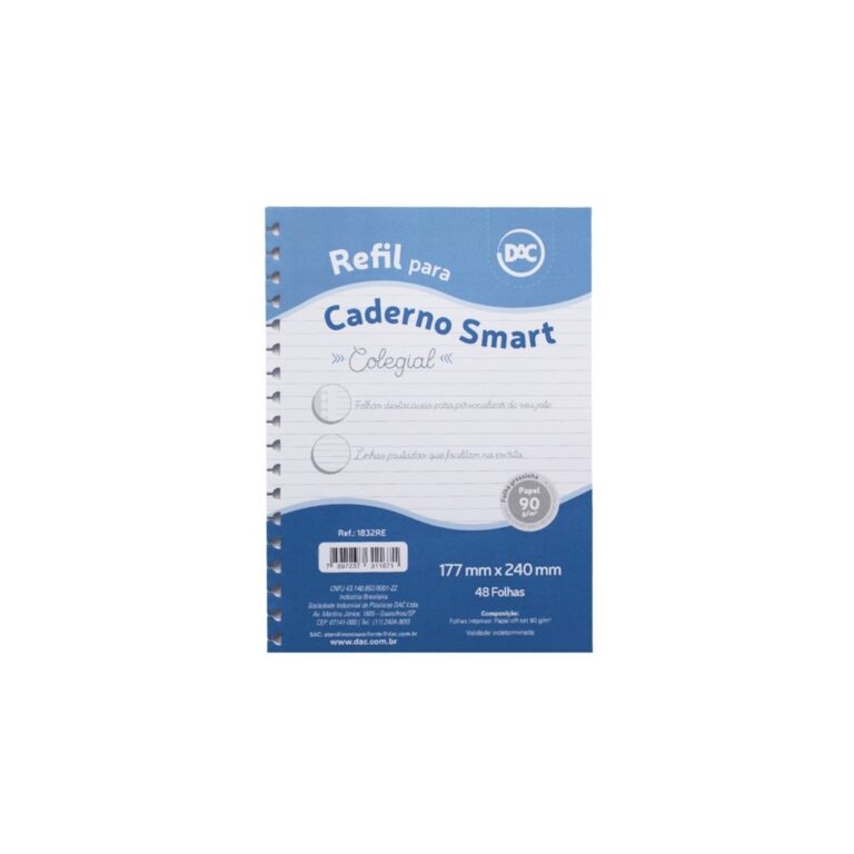 Refil De Folhas P/Caderno Colegial Smart Tira e P