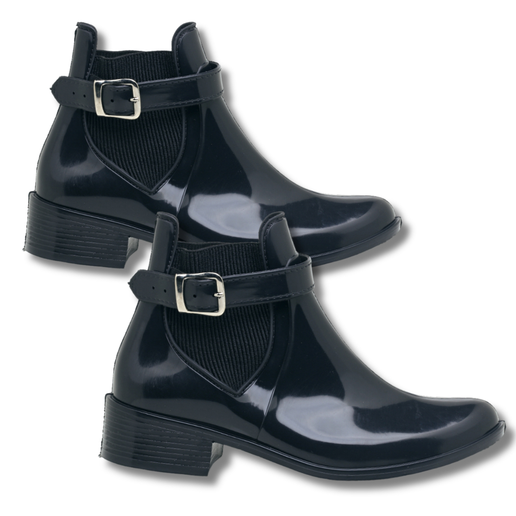 Kit Bota Galocha Feminina Inverno Impermeável Frio