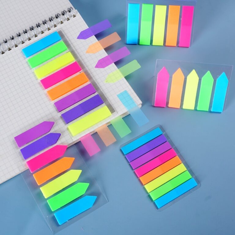 100 Folhas Marcador de Página Flag Plástico 5 co