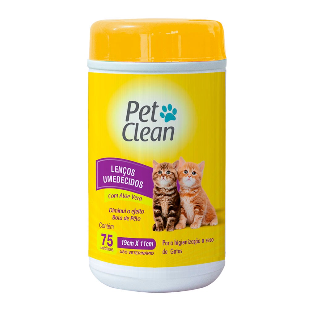 Lenço Umedecido Para Gatos – Pet Clean
