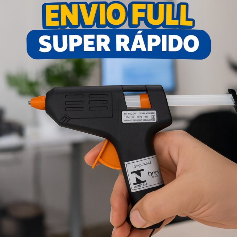 Pistola de Cola Quente com 12 Bastões