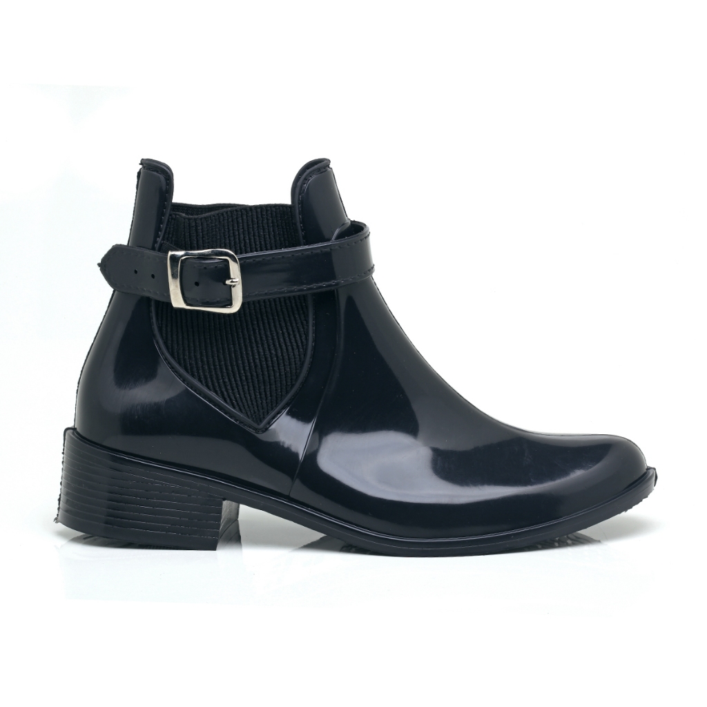 Kit Bota Feminina Galocha Impermeável Lançamento Frio Chuva