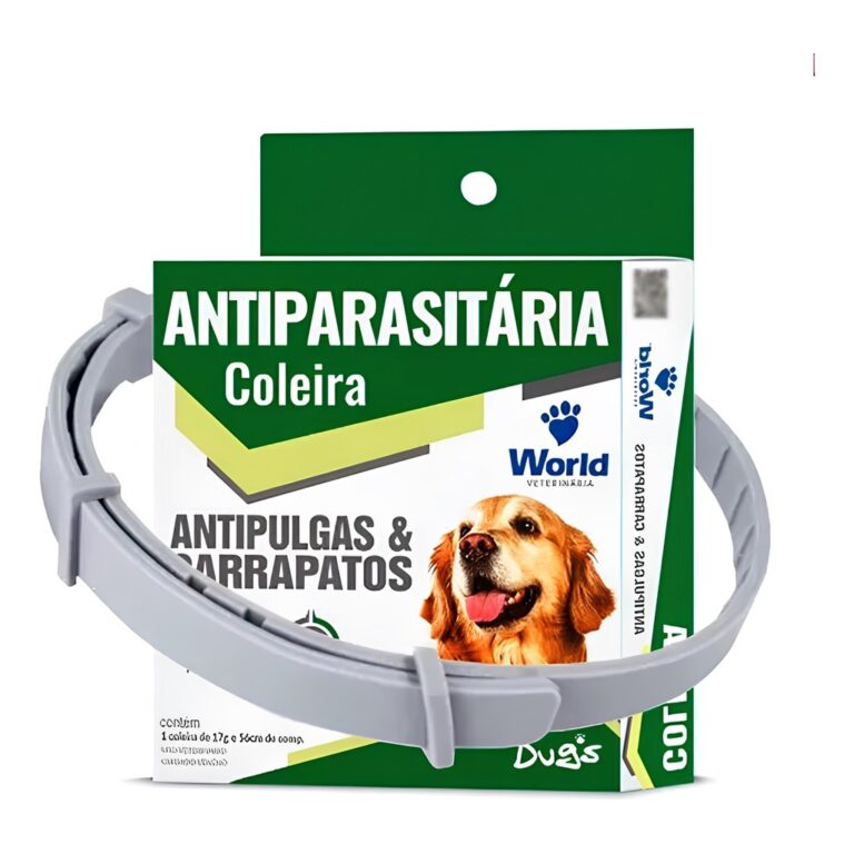 Coleiras Antipulgas e Carrapatos Antiparasitária 