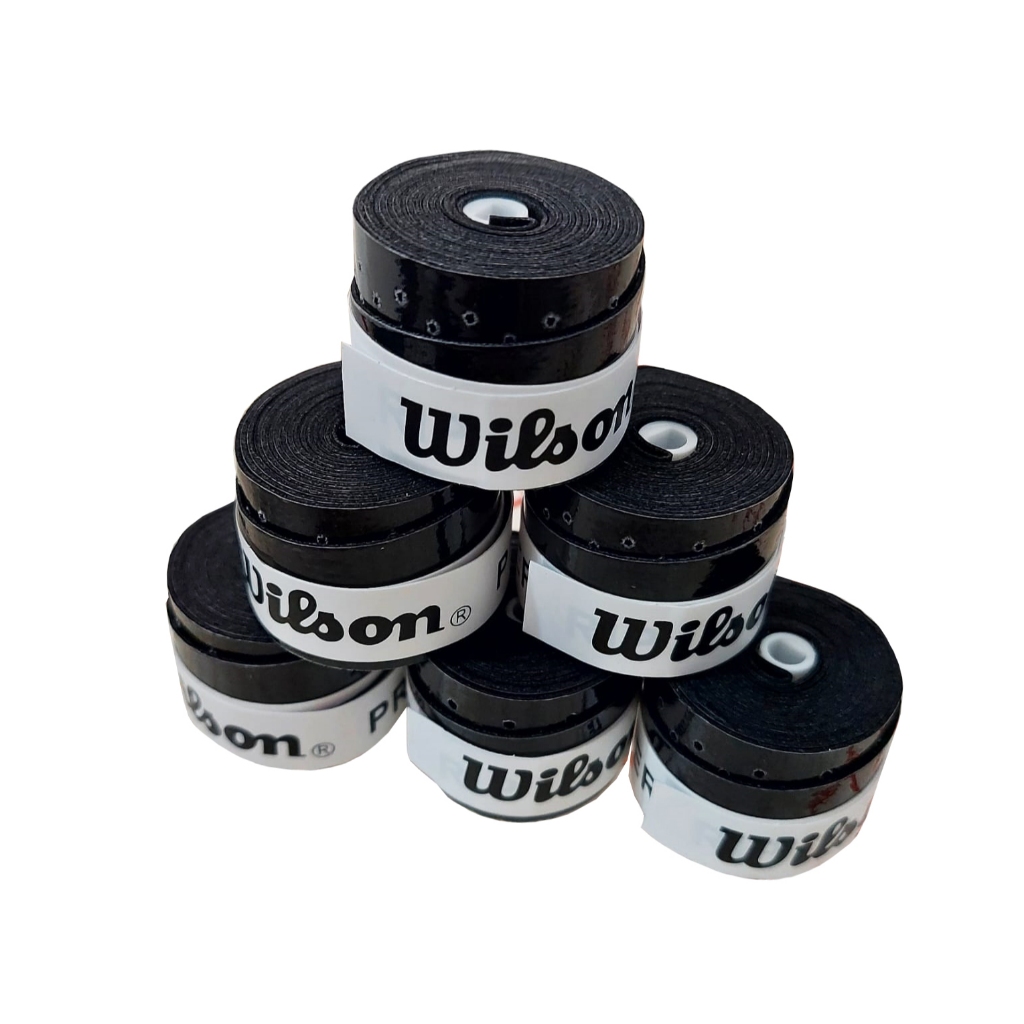 Overgrip Wilson Pegajoso Perfurado Grip para raquete Tennis, Beach Tênis, Badminton, Squash – PRETO