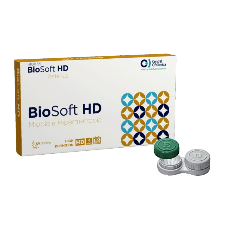 Lente de Contato Biosoft Hd Asférica Miopia Ate -
