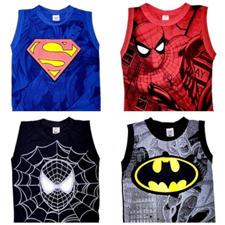 Camisa camiseta regata infantil personagem menino