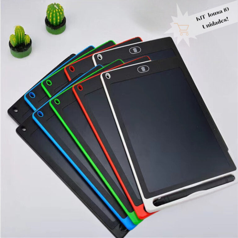 Kit 10 Unidades Lousa Magica Tablet Lcd 8.5 Polega