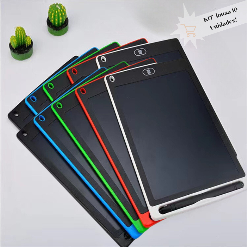 10 Unidades Lousa Magica Tablet Lcd 8.5 Polegadas Escrever Pintar e Desenhar