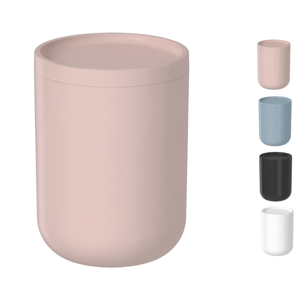 Porta Algodão Cotonete Com Tampa Bold Banheiro Lavabo