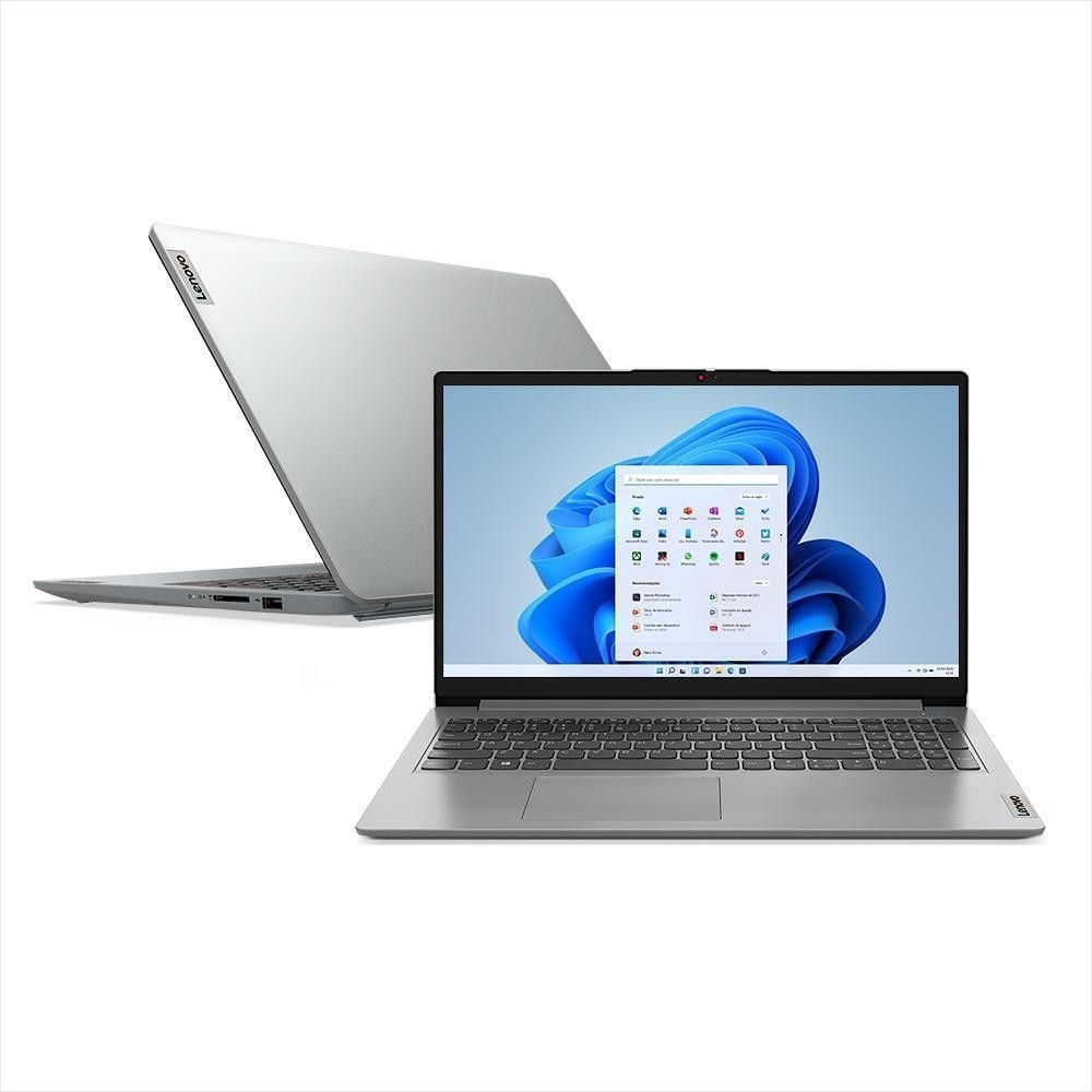 Notebook Lenovo Ideapad 1i I5-1235u 8GB 512GB SSD Windows 11 Home 15.6 82VY000QBR