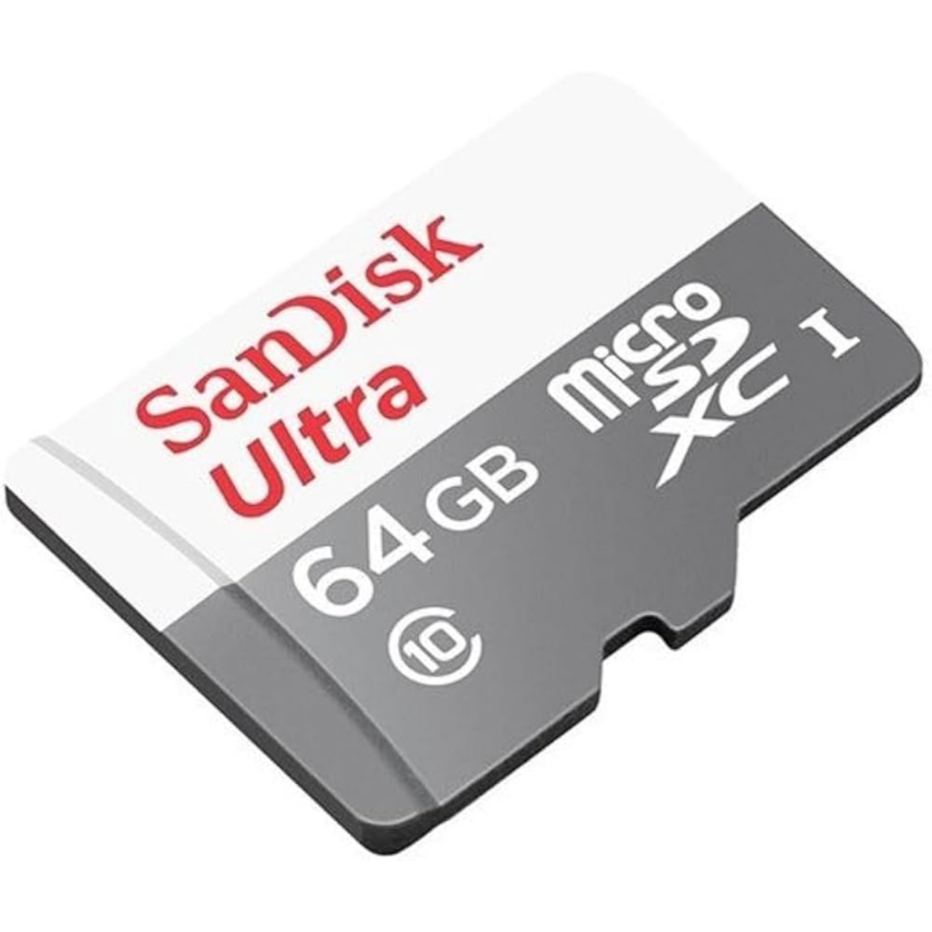 Cartão De Memória Micro Sd Sandisk 64gb/128gb Classe 10 Ultra com Adaptador P/Celular, Câmeras e Not