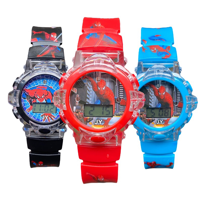 Relógio infantil para menino digital musical com led colorido